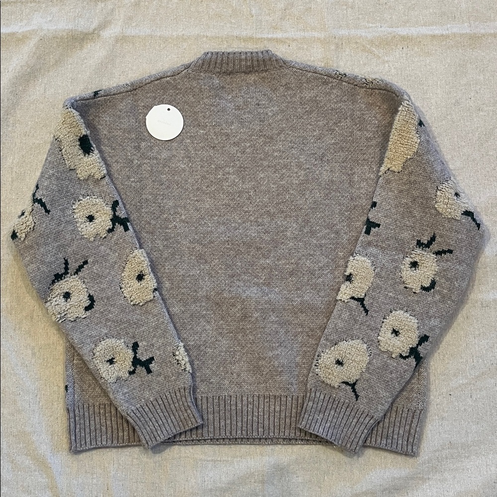 En Crème Shelby Flower Cloud Sweater - Grey Green - Picture 5 of 11